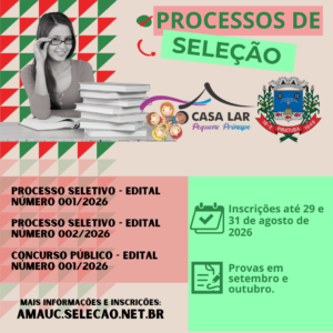 Read more about the article AMAUC coordena três processos de seleção com oportunidades para Piratuba e Casa Lar Pequeno Príncipe