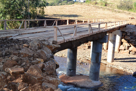 You are currently viewing Ponte concluída em Linha Passo das Antas