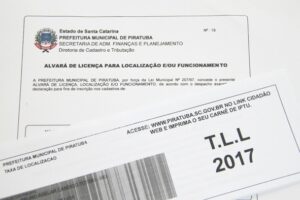 Read more about the article Taxa de Licença e Localização – T.L.L. 2017 de Piratuba