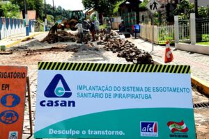 Read more about the article Iniciadas as obras de saneamento em Piratuba