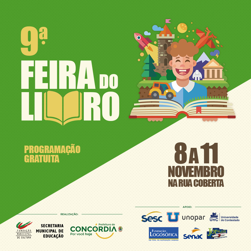 You are currently viewing 9ª Feira do Livro acontece no próximo final de semana na Rua Coberta