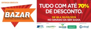 Read more about the article Bazar da CDL tem apoio da Prefeitura de Concórdia