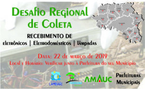 Read more about the article Desafio Regional de Coleta acontece nesta sexta-feira em todos os municípios da Amauc