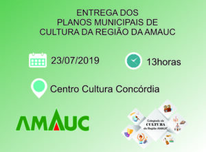 Read more about the article Acontece amanhã (23), a entrega dos Planos Municipais de Cultura da Região da Amauc