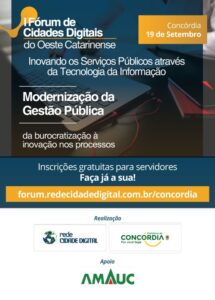 Read more about the article Concórdia irá sediar 1º Fórum de Cidades Digitais do Oeste Catarinense