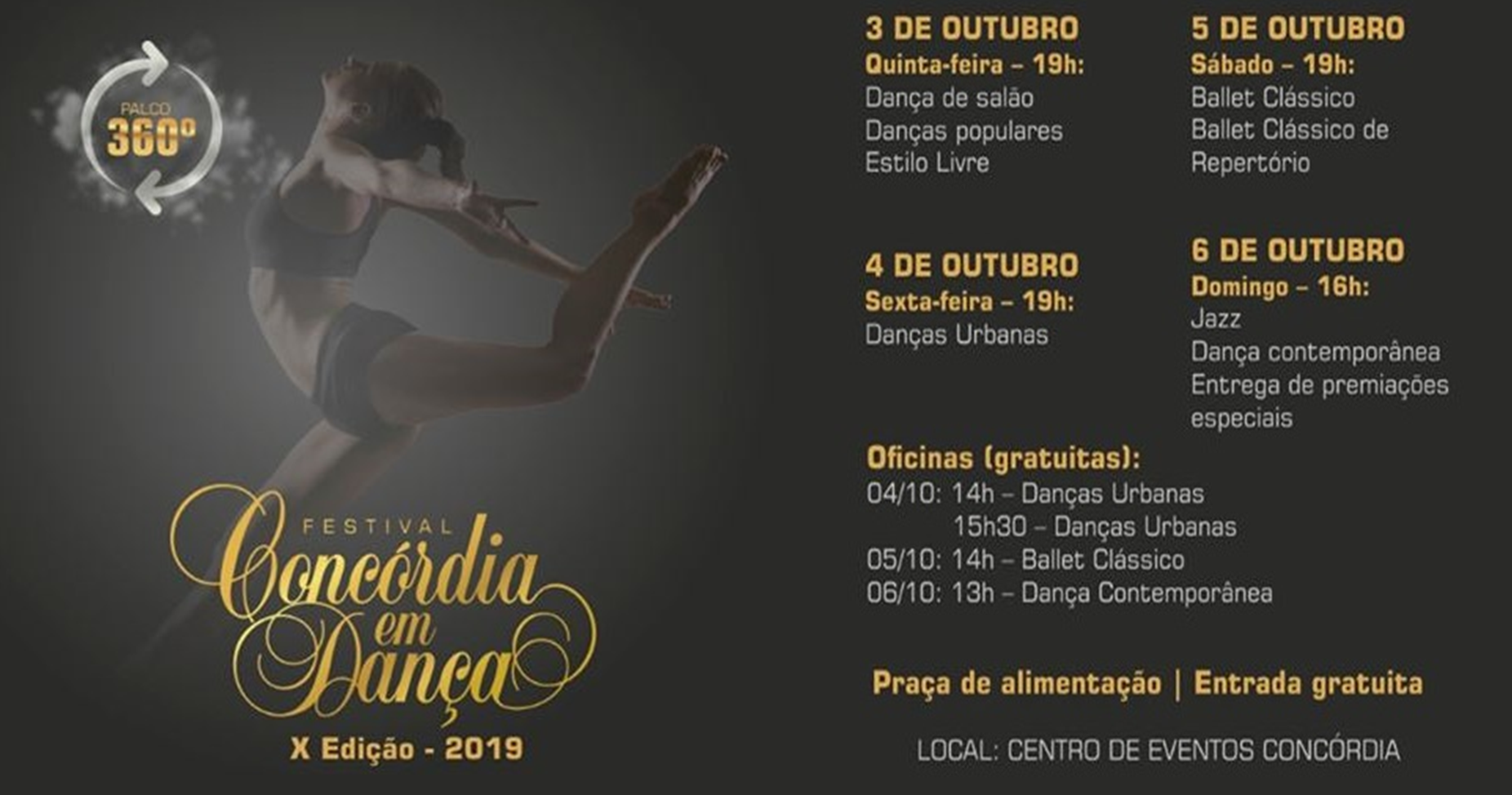 You are currently viewing Concórdia em Dança inicia nesta quinta-feira