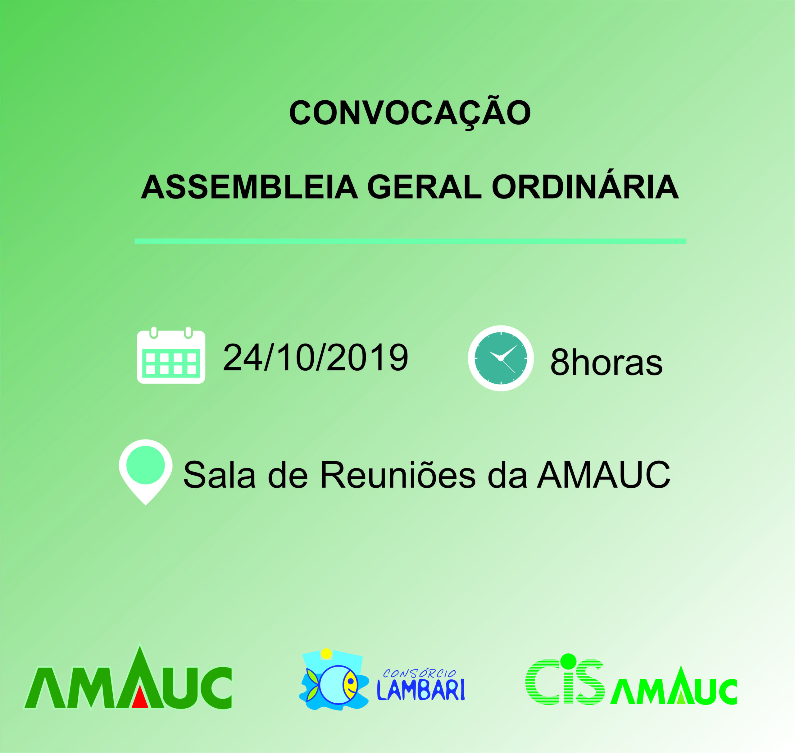 You are currently viewing Assembleias da AMAUC, Consórcio Lambari e CIS AMAUC acontecem na quinta-feira, 24 de outubro