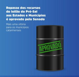Read more about the article Megaleilão de petróleo: Municípios catarinenses comemoram aprovação da regra para divisão de recursos