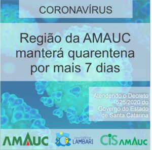 Read more about the article Municípios da Amauc estão trabalhado de forma conjunta e atendendo o que determina o Decreto nº 525/2020, do Governo do Estado de Santa Catarina.