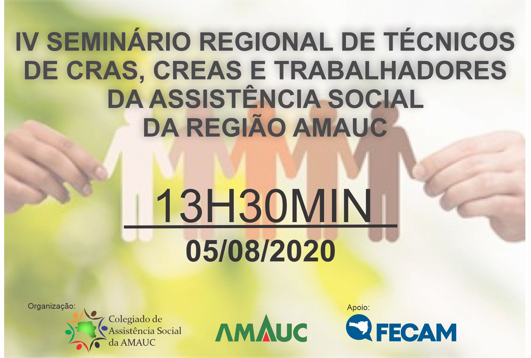 You are currently viewing IV Seminário Regional de Técnicos de CRAS e CREAS e trabalhadores da Assistência Social da Região AMAUC