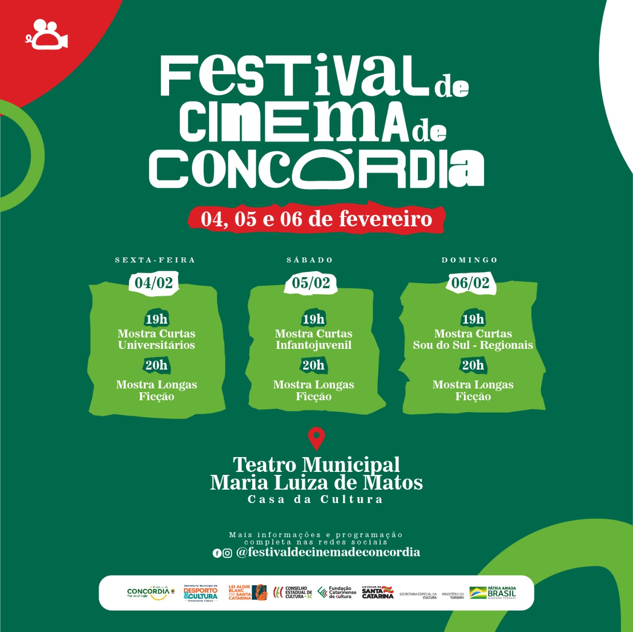 Read more about the article 1º Festival de Cinema de Concórdia divulga programação de evento gratuito.