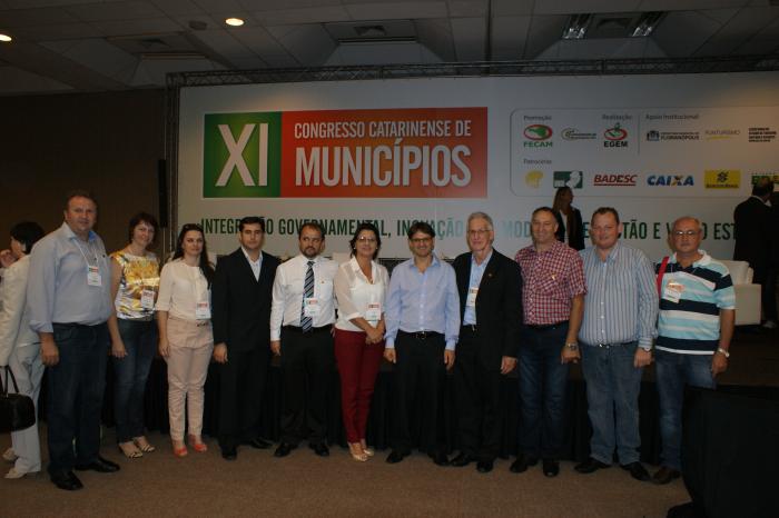 You are currently viewing Comitiva da região da Amauc esta em Florianópolis participando do XI Congresso Catarinense de Municípios