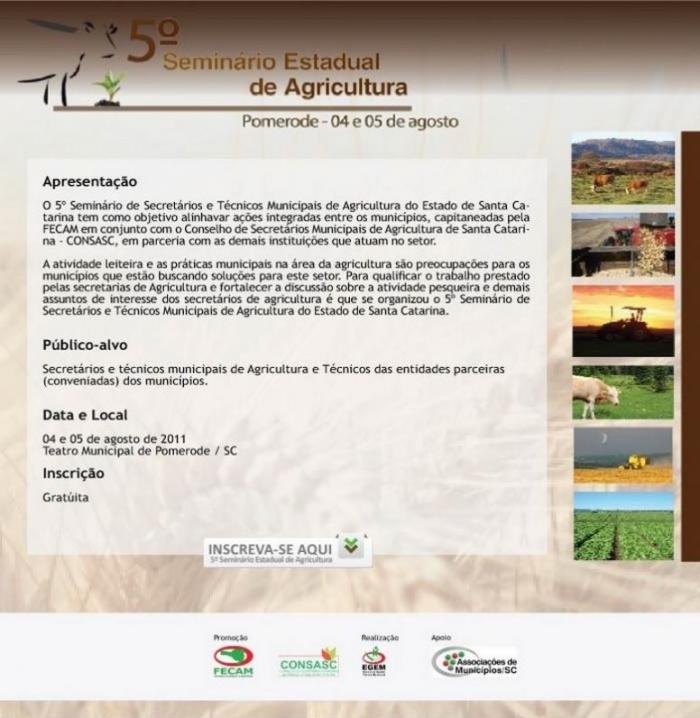 You are currently viewing Secretário da Agricultura participa de Seminário Estadual