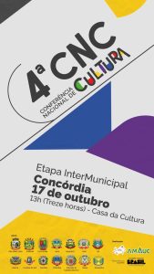 Read more about the article Etapa Intermunicipal da 4ª Conferência Nacional de Cultura acontece no próximo dia 17, em Concórdia