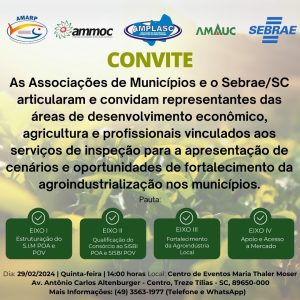 Read more about the article Reunião para discutir questões da agroindustrialização no Meio Oeste tem parceria da Amauc